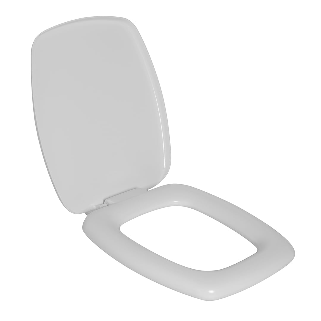 Assento sanitário almofadado Incepa Boss branco convencional polipropileno Astra