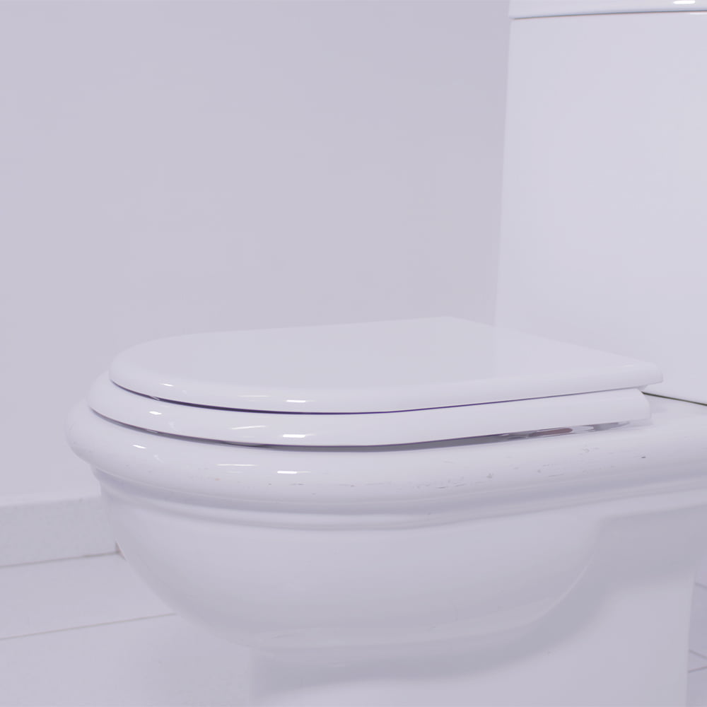  Assento sanitário Deca Belle Epoque/Meridian/Oxford branco convencional resina termofixo