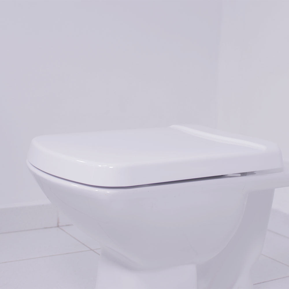 Assento sanitário Incepa Bali branco convencional resina termofixo