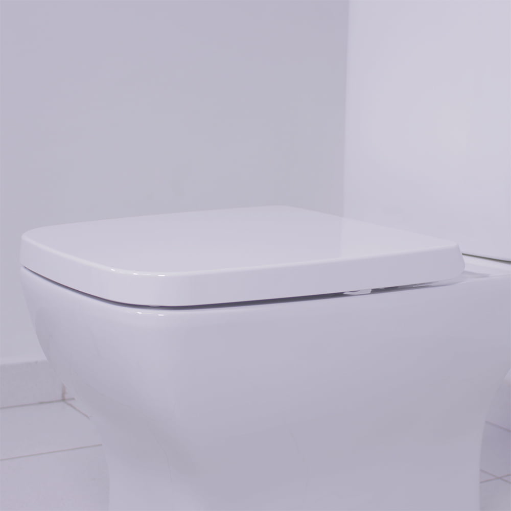 Assento sanitário Incepa Boss branco soft close resina termofixo