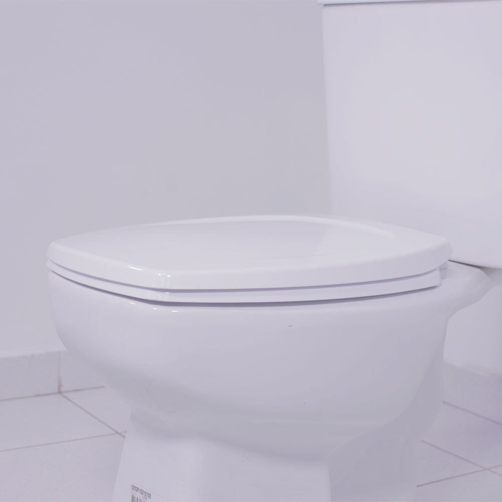 Assento sanitário Incepa Thema branco convencional resina termofixo