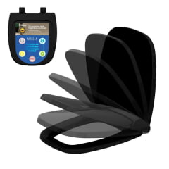 Assento Sanitário Preto Soft Close Deca Flex Celite Like Assento Sanitário Preto Soft Close Deca Flex Celite Like