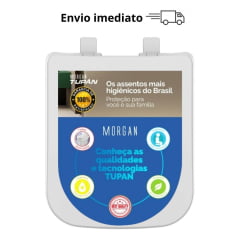 Assento Icasa Misti Sensea Lyon Branco Matte Soft Close Pp