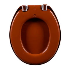 Assento sanitário almofadado oval convencional Astra