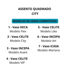 Assento Sanitário Preto Soft Close Deca Flex Celite Like