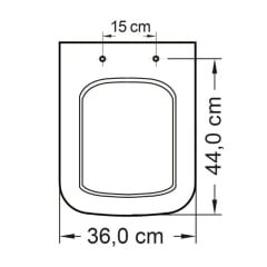 Assento Icasa Misti Sensea Lyon Palha Matte Soft Close Pp