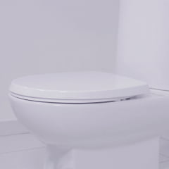 Assento sanitário resina termofixo louça Incepa Eros soft close branco
