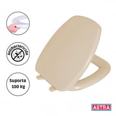 Assento sanitário almofadado Incepa Thema biscuit Astra