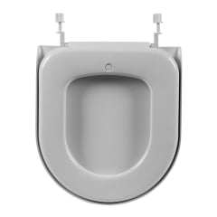 Assento sanitário almofadado Incepa Calypso branco convencional Astra