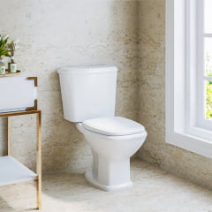 Assento sanitário Celite Riviera/Smart e Roca Nexo branco soft close polipropileno