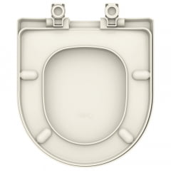Assento sanitário Celite Riviera/Smart e Roca Nexo pergamon soft close resina termofixo