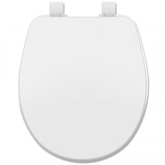 Assento sanitário Universal Oval Evolution branco convencional resina termofixo
