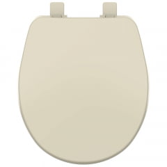 Assento sanitário Universal Oval Evolution creme convencional resina termofixo