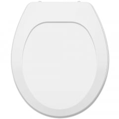 Assento sanitário Universal Oval Premium branco convencional polipropileno
