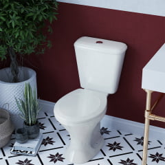Assento sanitário Universal Oval Premium branco convencional polipropileno